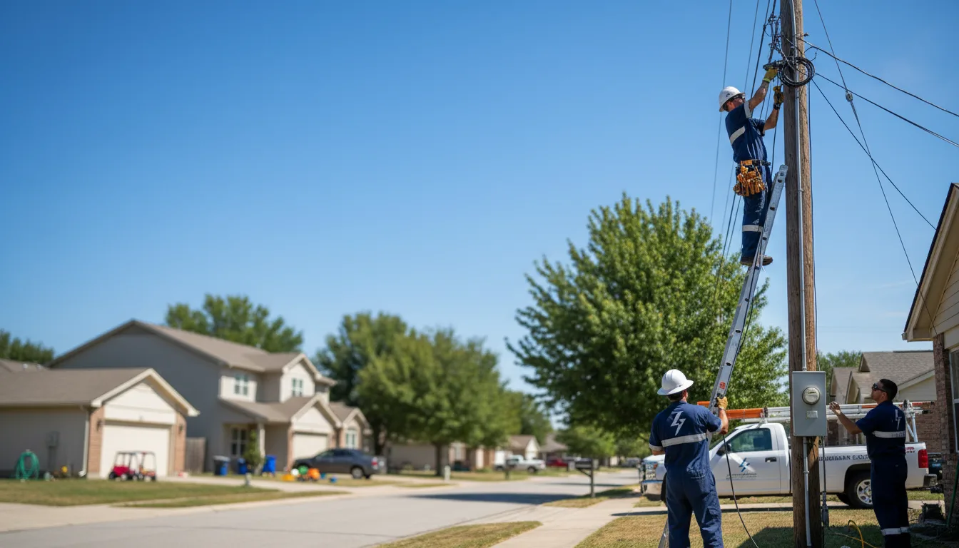 Residential electrician providing installation services in Byers, KS
